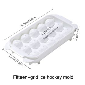 Octagonal Ice Ball Mold Tray With Cover (model: Ice Ball Mold - 15 Small Balls)