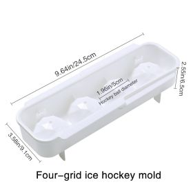 Octagonal Ice Ball Mold Tray With Cover (model: Ice Ball Mold - 4 Big Balls)