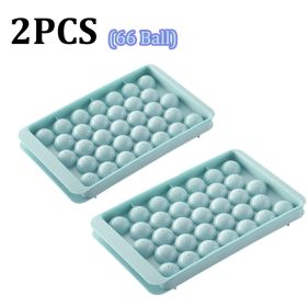 Mini spere Ice Cube Mold with Lid (Color: 2PCS 66Ball3)